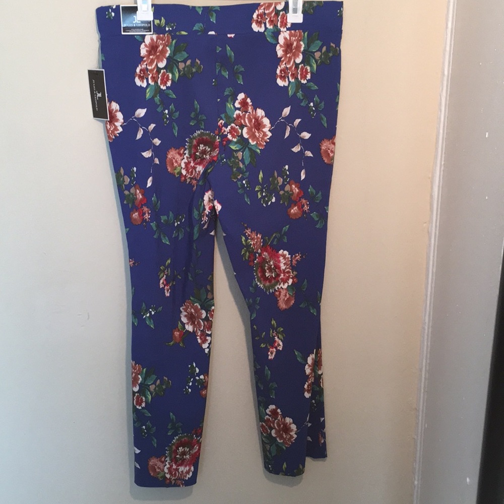 Jules & Leopold Floral Pants Size Large - Picture 4 of 4